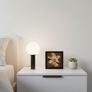 Hand Crafted Acrylic Pouring Art on Canvas Pink Upcycled